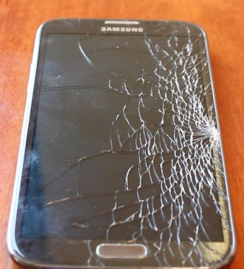Samsung Galaxy Cracked Glass
